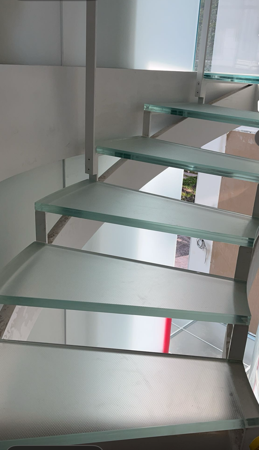 Escaliers en verre